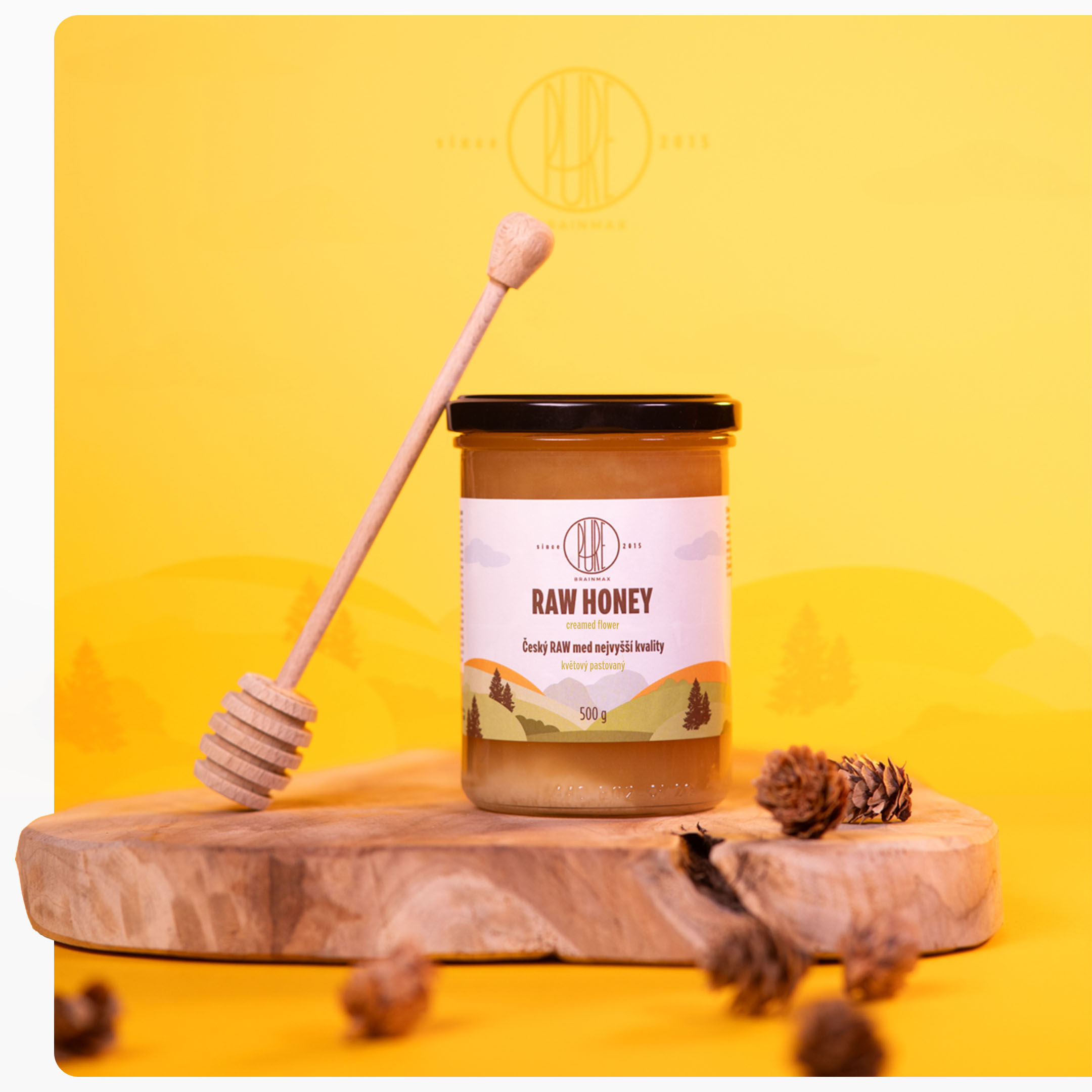 Cremig gerührter RAW-Blütenhonig