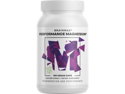 Performance Magnesium®, 1000 mg, Hořčík 200 mg + Vitamín B6 P5P, 100 vegan kapslí