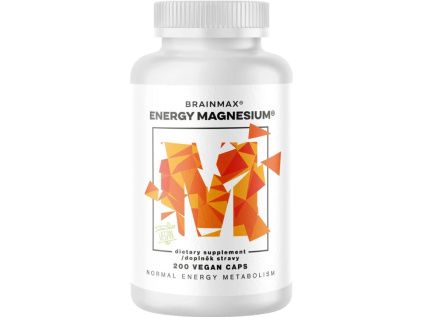 BrainMax Energy Magnesium®, Hořčík Malát 1000 mg, 200 rostlinných kapslí