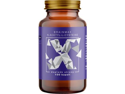 BrainMax N-Acetyl-L-Cysteine, NAC, 100 rostlinných kapslí