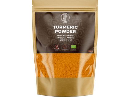 BrainMax Pure® Turmeric Powder, Kurkuma BIO prášek, 100 g