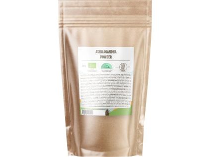 BrainMax Pure® Ashwagandha (ašvaganda) prášek, BIO, 200 g