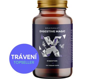 BrainMax Digestive Magic®, Trávicí Enzymy, 100 rostlinných kapslí