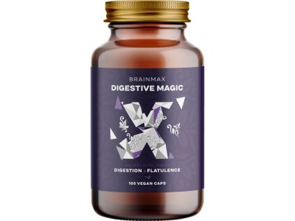 BrainMax Digestive Magic®, Trávicí Enzymy, 100 rostlinných kapslí