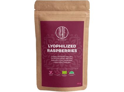 BrainMax Pure® Lyophilized Raspberries, Lyofilizované maliny, BIO, 45 g