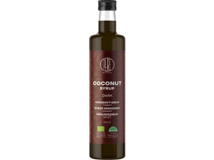 BrainMax Pure® Coconut Syrup - Dark, Kokosový sirup - tmavý, BIO, 500 ml