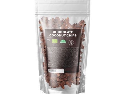 BrainMax Pure® Chocolate Coconut chips, Kokosové chipsy v čokoládě, BIO, 250 g