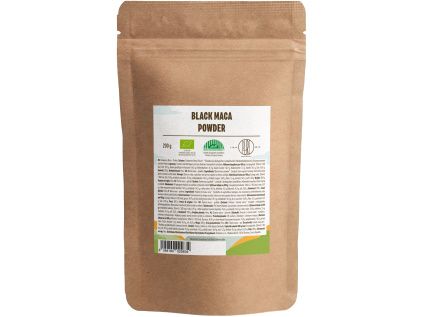 BrainMax Pure® Black Maca Powder, Maca černá BIO, prášek 200 g