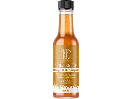 BrainMax Pure® Chilli sauce, Mango & Pineapple (chilli omáčka, mango a ananas), 200 ml