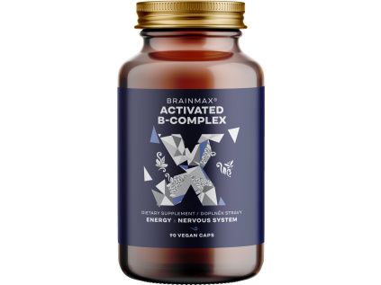 BrainMax Activated B-Complex®, Aktivovaný B Komplex, 90 rostlinných kapslí