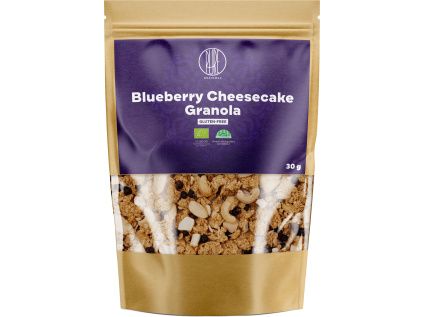 BrainMax Pure® Blueberry Cheesecake Granola, Borůvky a Bílá čokoláda, BIO, 30 g