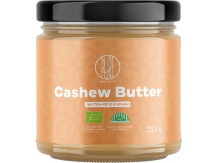 BrainMax Pure® Cashew Spread, 100% Kešu krém, BIO, 250 g