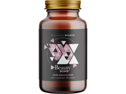 BrainMax Women Beauty Bomb®, vlasy, nehty, pleť,  90 rostlinných kapslí