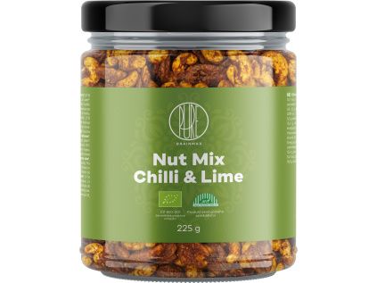 BrainMax Pure® Směs ořechů, Chilli & Limetka, BIO, 225 g