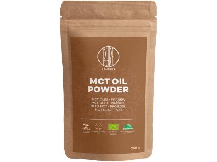 BrainMax Pure® MCT powder, MCT olej v prášku, BIO, 250 g *CZ-BIO-001 certifikát
