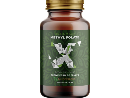 BrainMax Methyl Folate®, 400 mcg, 100 rostlinných kapslí