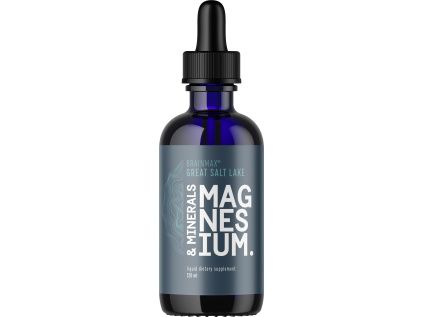 BrainMax Liquid Magnesium & Minerals, Minerály v tekuté přírodní formě pro alkalizaci a remineralizaci, 120 ml
