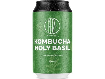 BrainMax Pure® Kombucha Holy Basil, Kombucha, bazalka, 330 ml