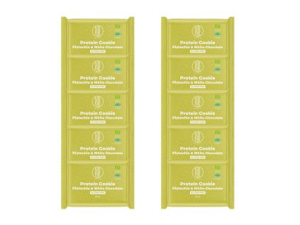 10x BrainMax Pure® Protein Cookie - Pistácie & Bílá čokoláda, BIO, 60 g