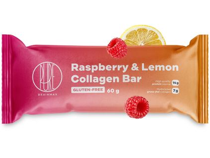 BrainMax® Collagen Bar, Raspberry & Lemon, 50 g