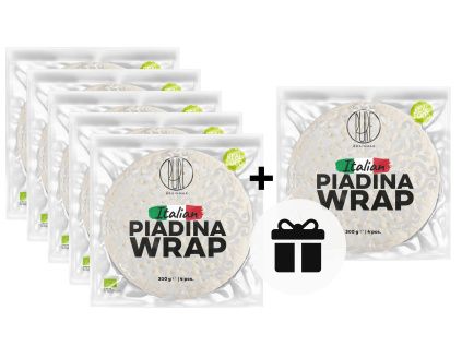 5+1 ZDARMA: BrainMax Pure® Piadina Wrap BIO, 4 ks