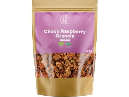 BrainMax Pure® Choco Raspberry Granola, granola s čokoládou a malinami, BIO, 400 g