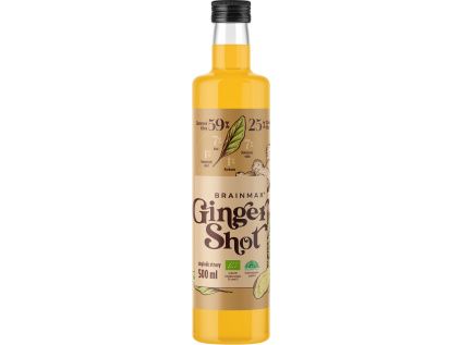 BrainMax Pure® Ginger Shot, zázvorová štáva s kurkumou, BIO