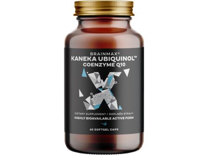 BrainMax Koenzym Q10, Ubiquinol, Kaneka™, 100 mg, 60 softgel kapslí
