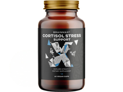 BrainMax Cortisol Stress Support, komplex pro podporu duševního zdraví, 60 rostlinných kapslí