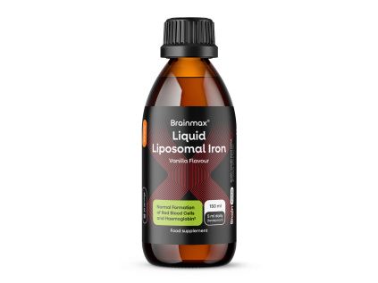 BrainMax® Liquid Liposomal Iron, Vanilla, 14 mg, 150 ml
