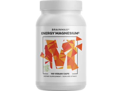 BrainMax Energy Magnesium®, 100 rostlinných kapslí