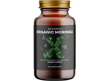 BrainMax Organic Moringa, 500 mg, 100 rostlinných kapslí