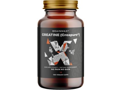 BrainMax Creatine® Creapure®, kreatin monohydrát, 875 mg, 100 rostlinných kapslí
