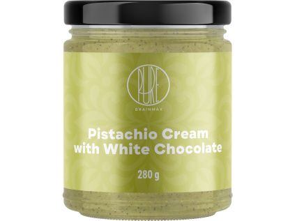 BrainMax Pure® Pistachio cream with white chocolate, Pistáciový krém s bílou čokoládou, BIO, 280 g