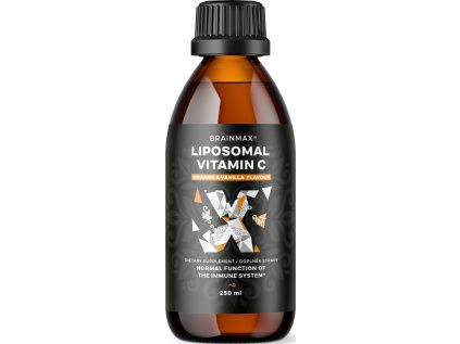 BrainMax Liquid Liposomal Vitamin C, Orange & Vanilla, 500 mg, 250 ml