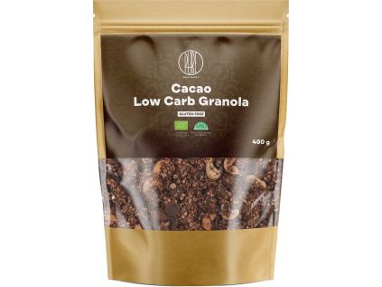 BrainMax Pure® Granola Low Carb, Kakaová, BIO, 400 g