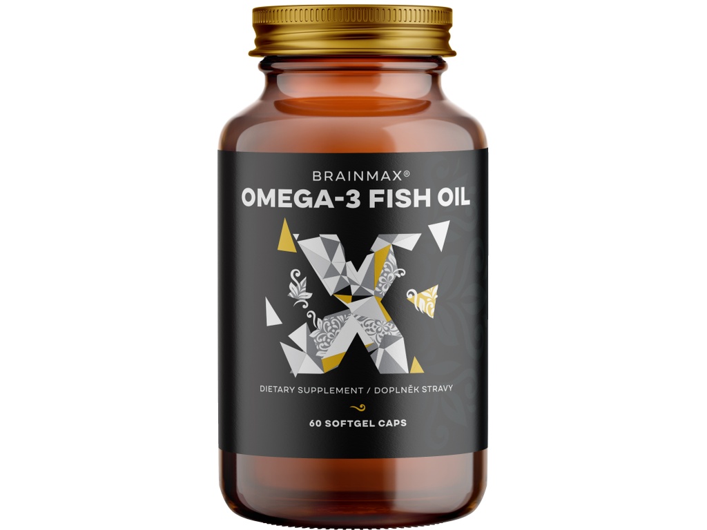 BrainMax Omega-3 Fish Oil®, 60 softgel kapslí
