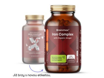 BrainMax Iron Complex®, 20 mg, 50 rostlinných kapslí