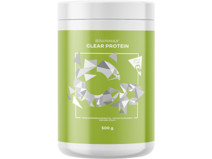 BrainMax Clear Protein, jablko a limeta, 500 g