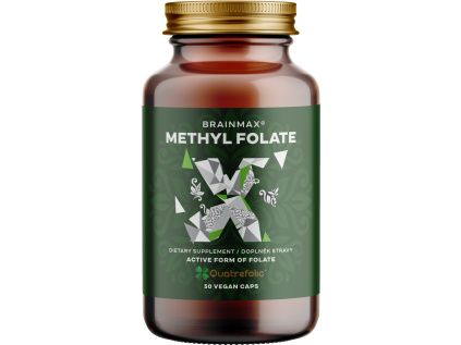 BrainMax Methyl Folate®, 400 mcg, 50 rostlinných kapslí