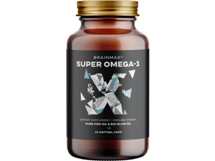 BrainMax Super Omega-3, 1050 mg, 60 softgel kapslí