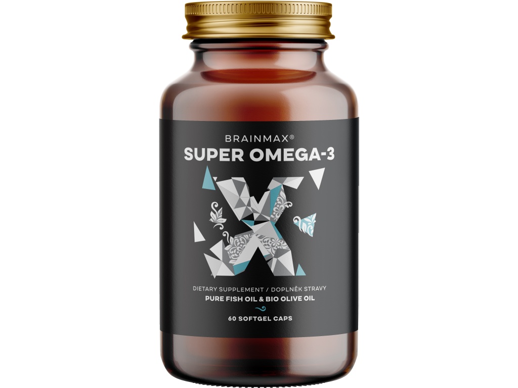 BrainMax Super Omega-3, 1050 mg, 60 softgel kapslí