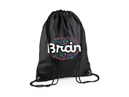 Brain Gymsack, voděodolný vak na záda, antracitová