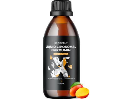 BrainMax® Liquid Liposomal Curcumin, Mango, 200 mg, 250 ml