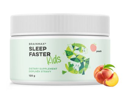 BrainMax KIDS Sleep Faster, Broskev, 120 g