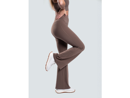 Brain dámské zvonové legíny, hnědá