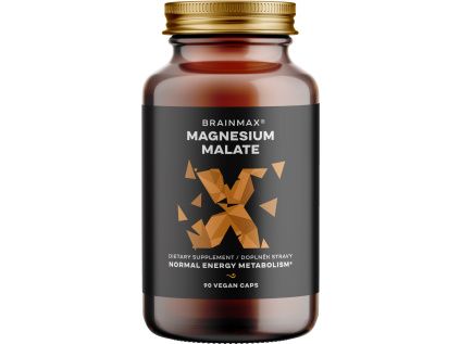 BrainMax Magnesium Malate, 90 rostlinných kapslí