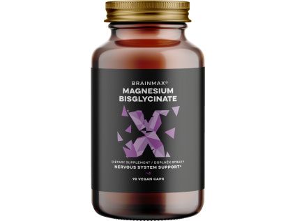 BrainMax Magnesium Bisglycinate, 90 rostlinných kapslí