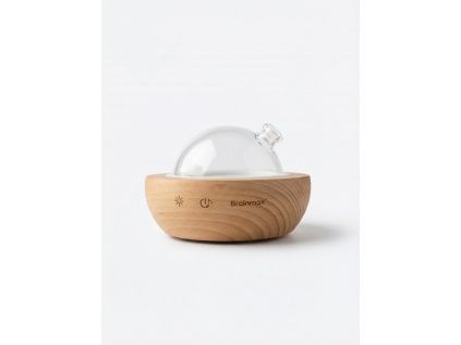 BrainMax Aroma difuzér Aura s osvětlením a reproduktory, dřevěný  Aroma difuzér s bluetooth ovládáním a reproduktory.