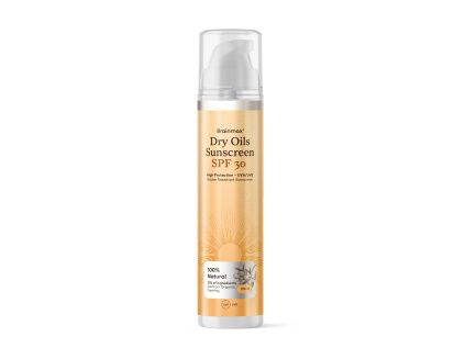 BrainMax Dry Oils Sunscreen, SPF 30 + Zinc, 100 ml